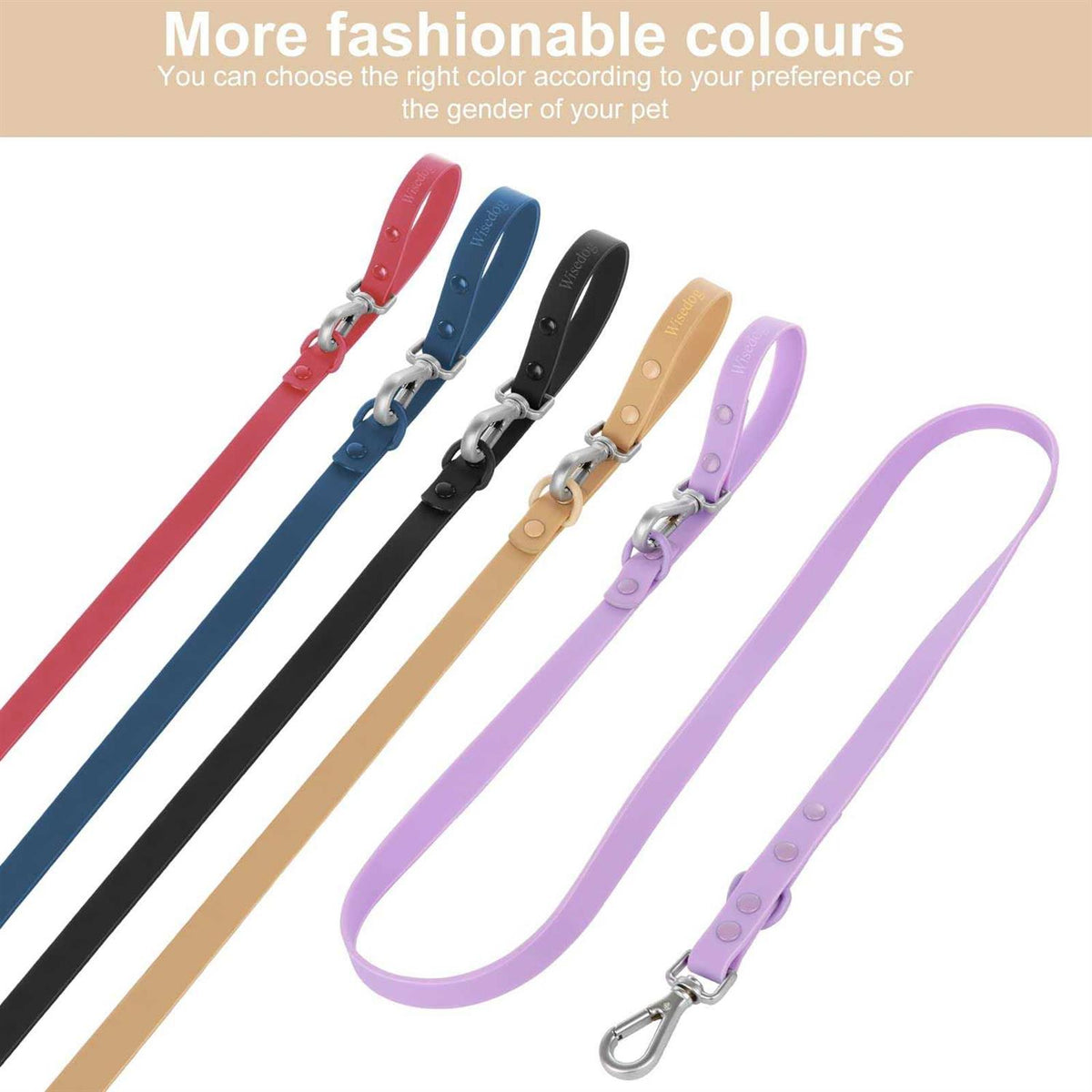Waterproof Dog Leash with 2 Hooks R131