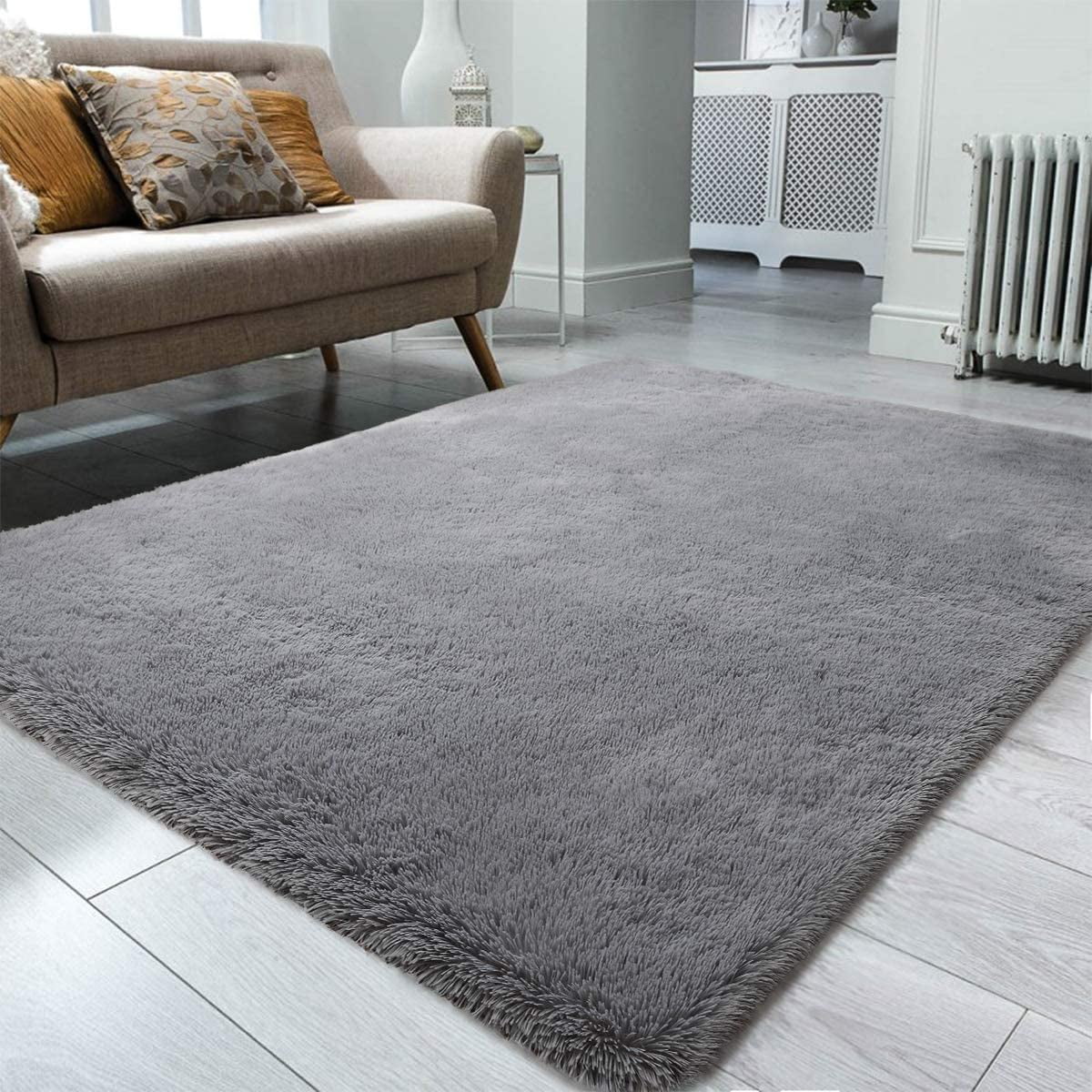 Soft Fluffy Shaggy Area Rug Pink 5 x 8 Feet X15305