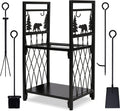 Heavy Duty Steel Firewood Rack O9682