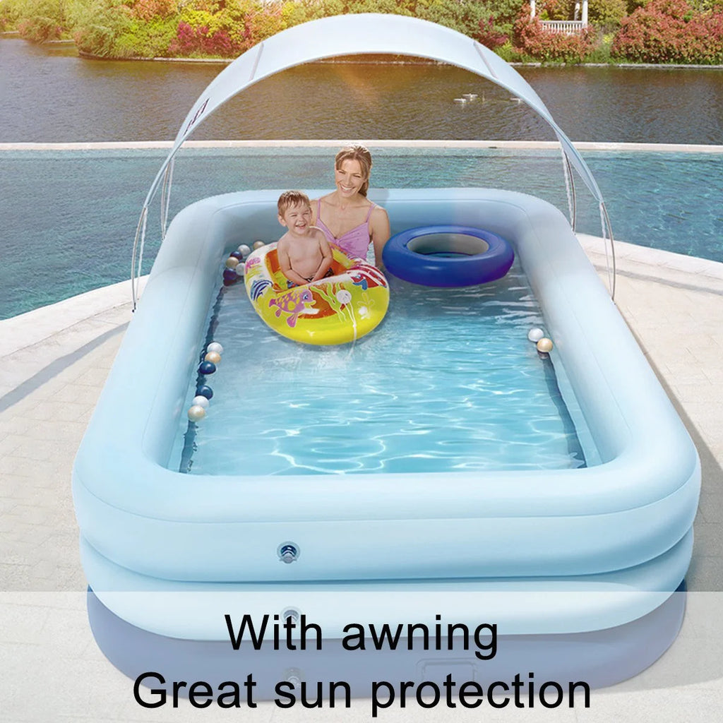 Automatic Inflatable Swimming Pool with Awning P628923