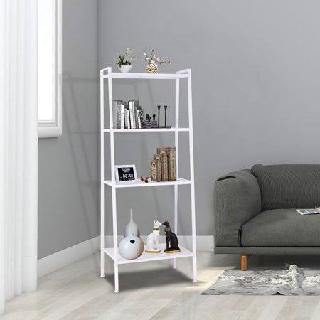 4-Tier Metal Ladder Shelf Bookcase G4851