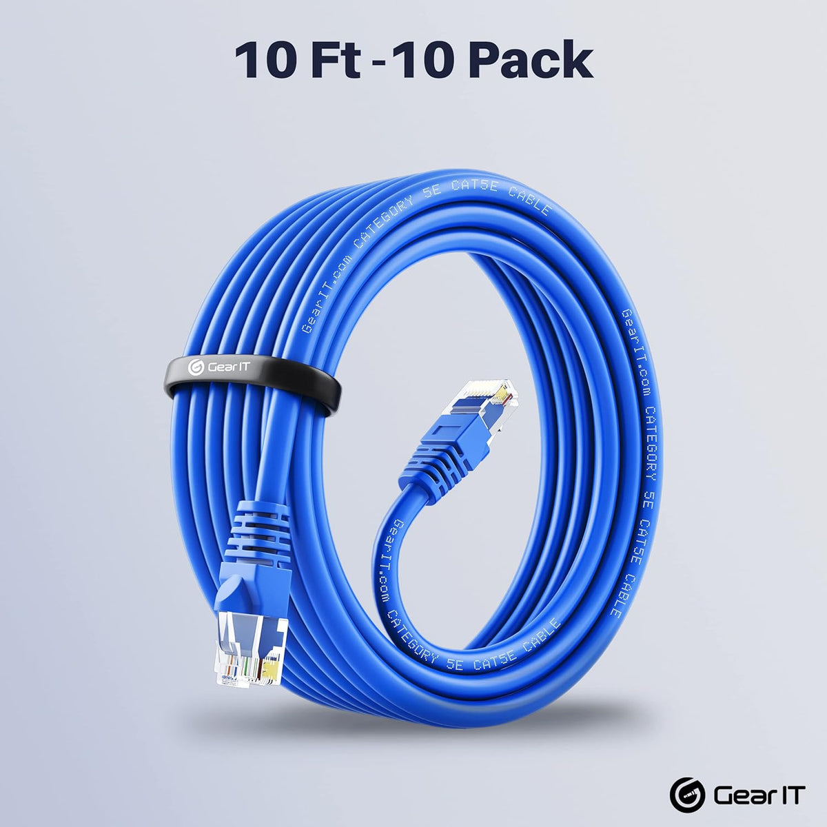 Cat5e Ethernet Patch Cable 3 Feet Blue T98838