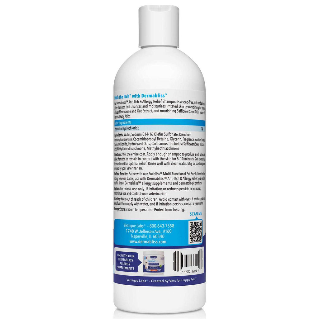 Anti-Itch & Allergy Relief Medicated Shampoo 16oz F8124