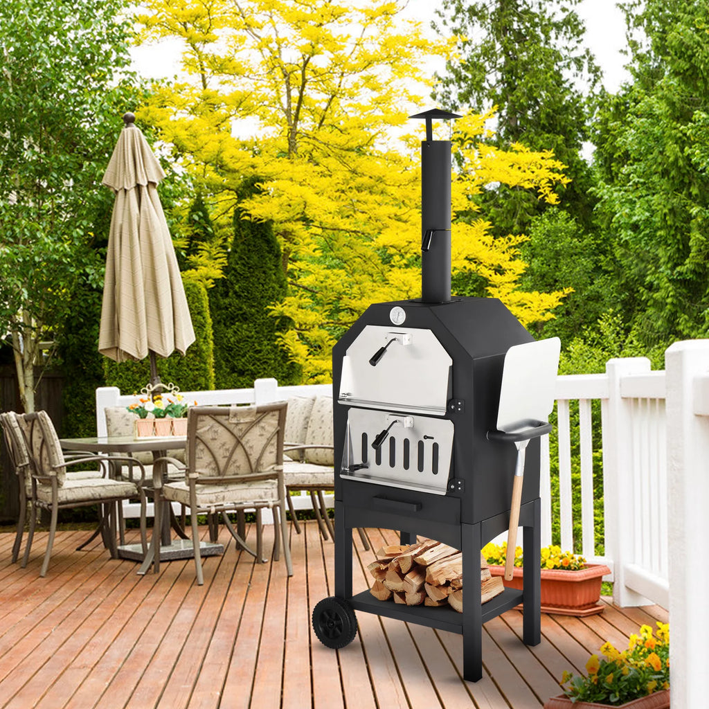 Outdoor Wood Fired Pizza Oven with Pizza Stone U343