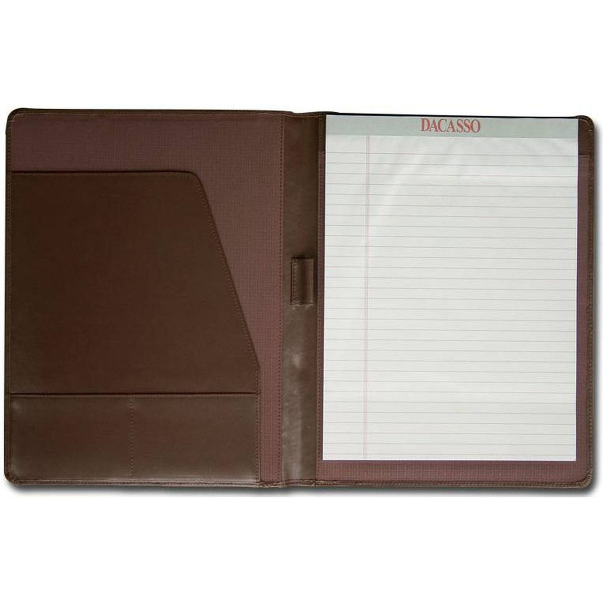Chocolate Brown Leather Padfolio V99526
