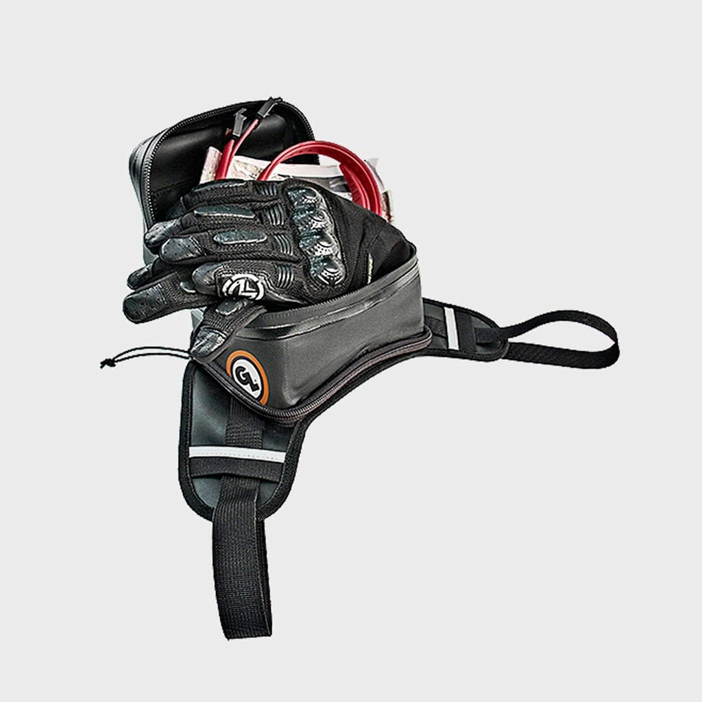 Black Minimalist Waterproof Motorcycle Tank Bag U3216