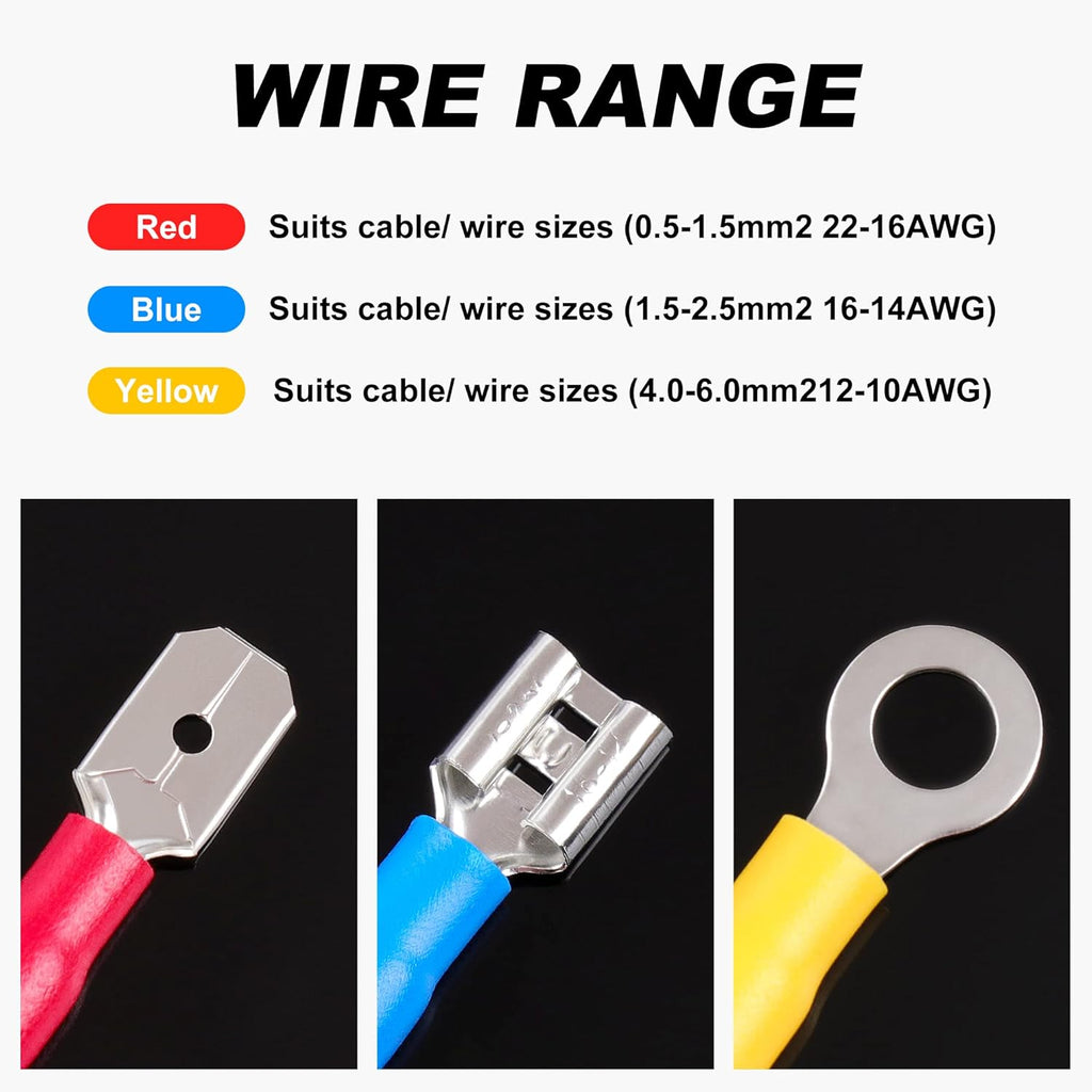 1280PCS Insulated Crimp Terminals Connector Set B959