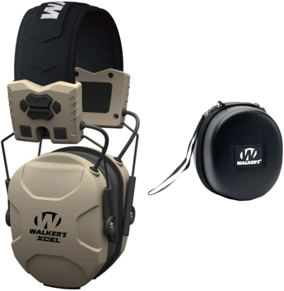 Electronic Shooting Hearing Protection Muff with Protective Case J95300