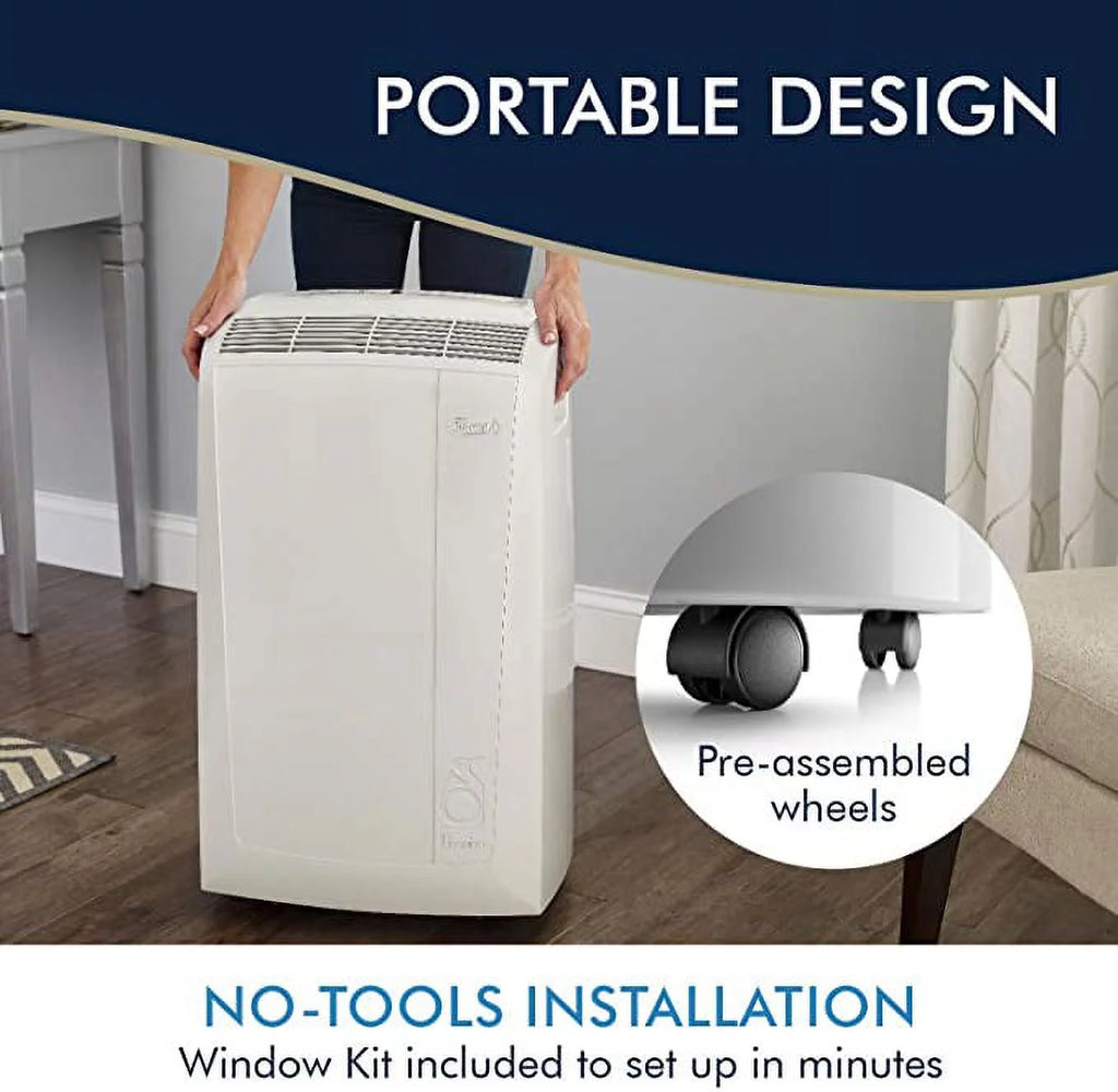 Restored 10,000 BTU 3-Speed Portable Air Conditioner with Dehumidifier O488