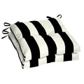 Black Stripe Outdoor Seat Cushion 2 Pack A643