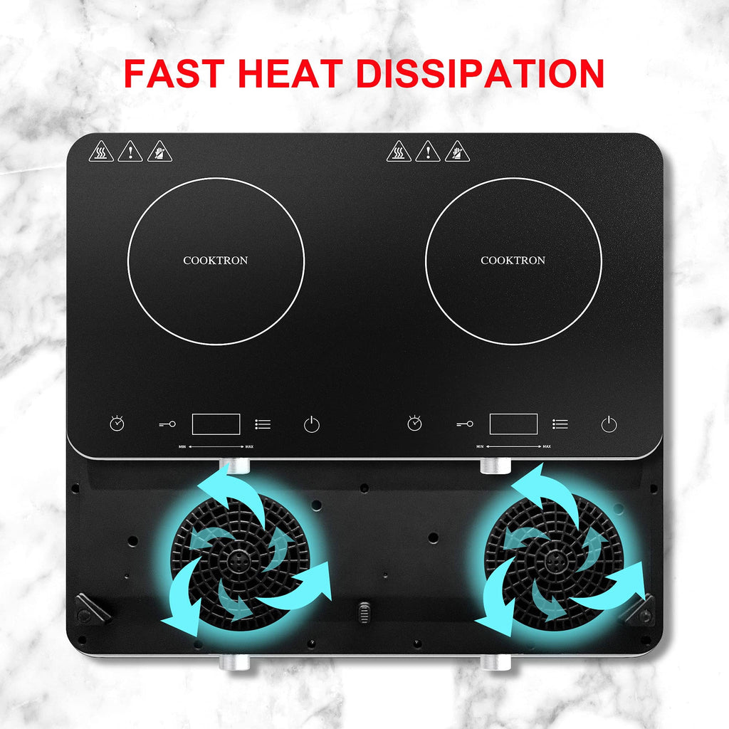 1800W Double Burner Electric Induction Cooktop Q706