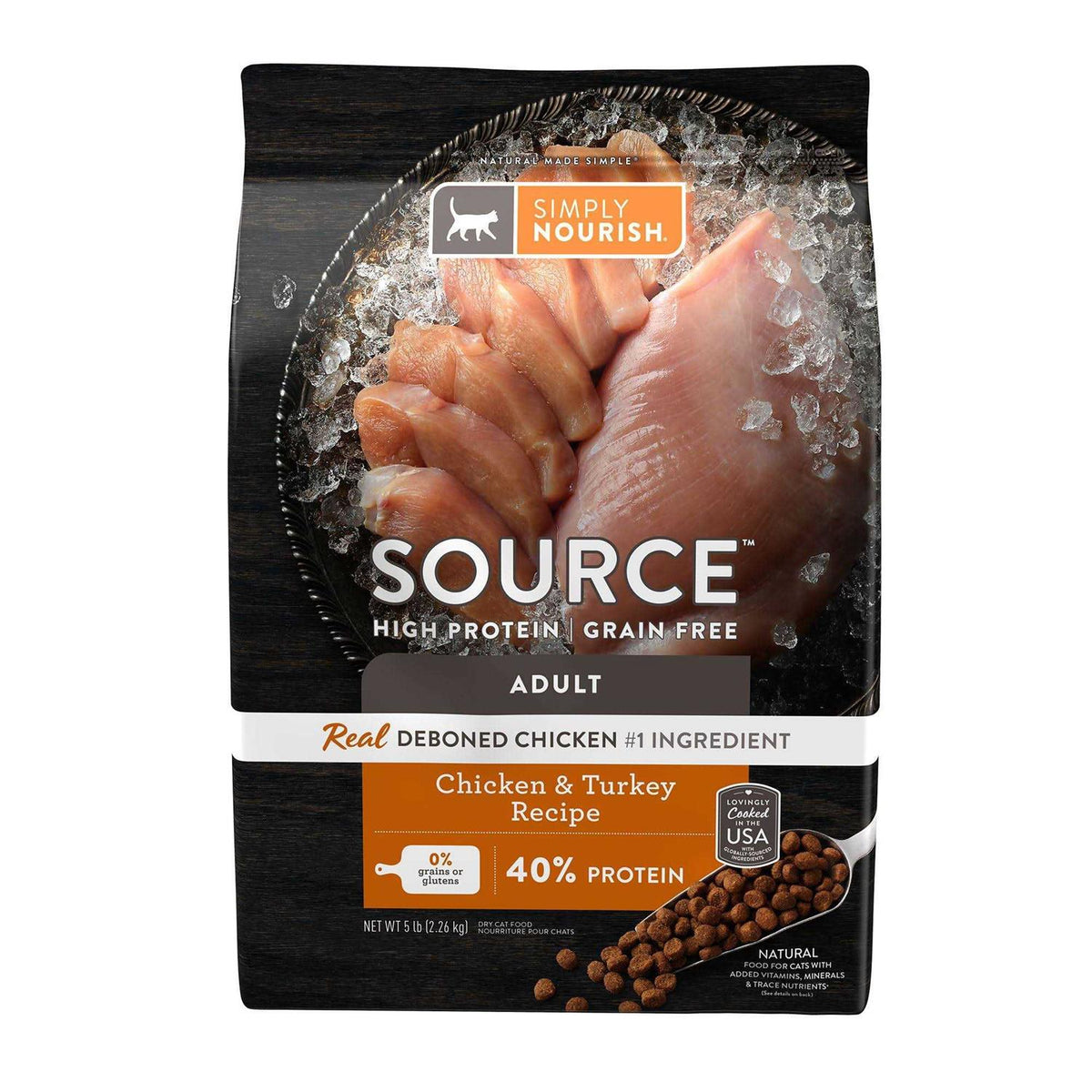 Chicken and Turkey Cat Dry Food T544968