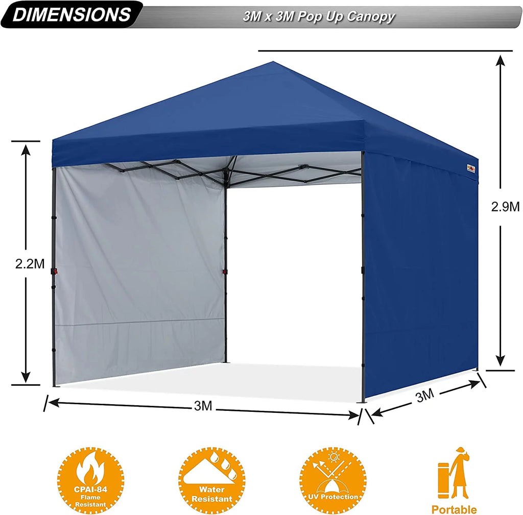 10 ft x 10 ft White Pop up Canopy Tent O16555