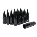 32 PC 14x2.0 Black Spike Lug Nuts O584