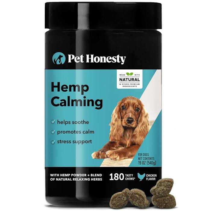 Hemp Calming Chicken Soft Chews for Dogs A4294