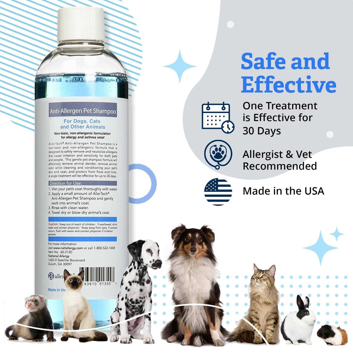 Anti-Allergen Pet Shampoo 16-oz Bottle X47570