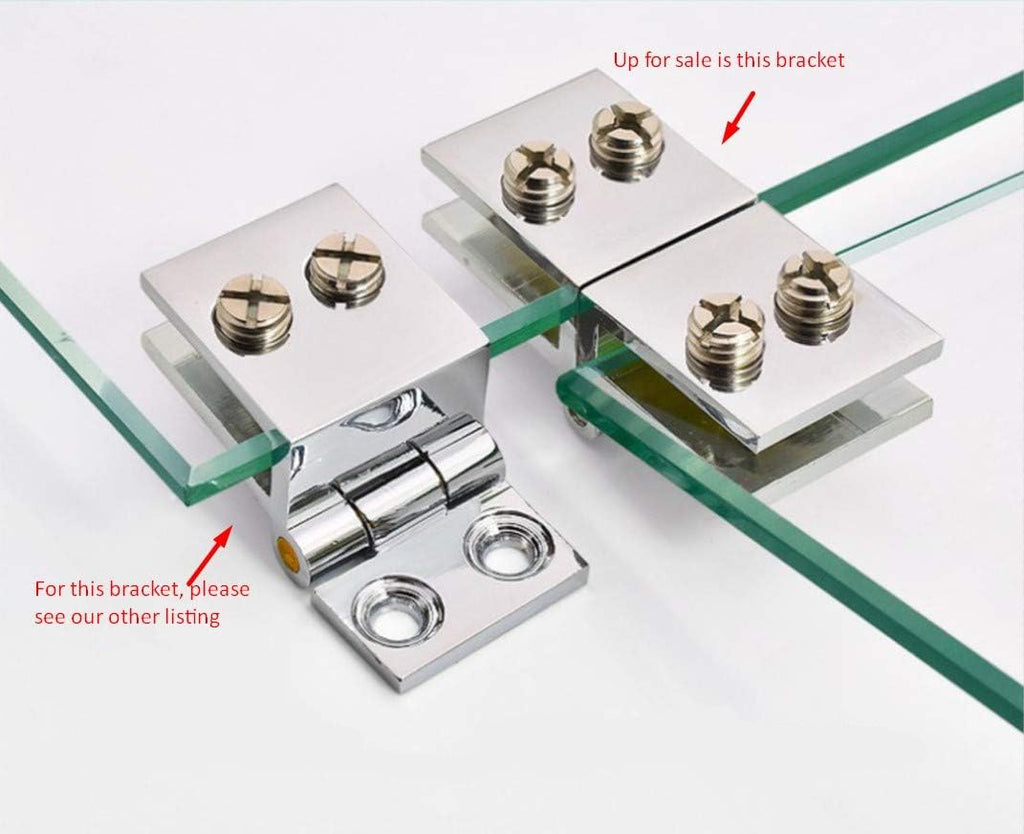 Set of 8 Adjustable Glass Door Hinges H73736
