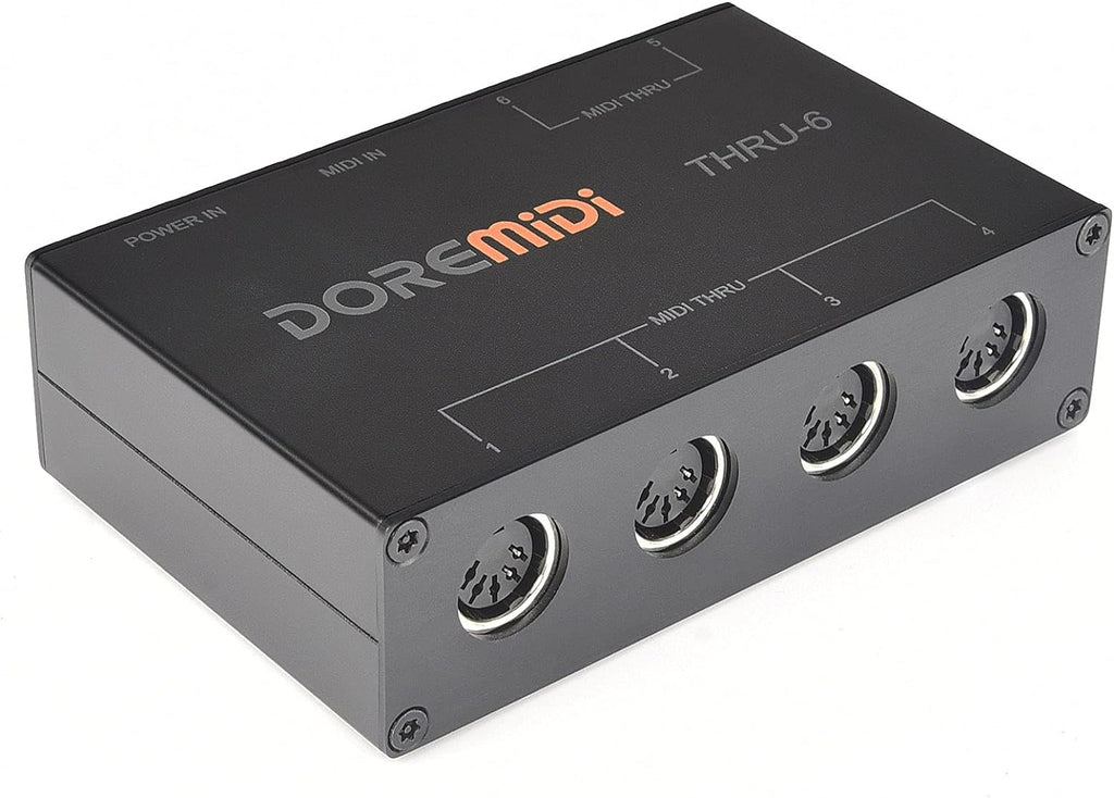USB MIDI Interface 1-in 6-out MIDI Thru Box D726