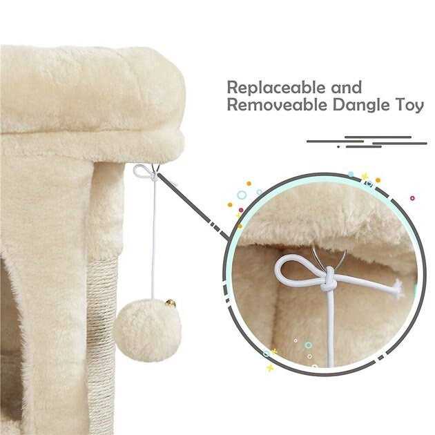 23.5-in Plush Cat Tree & Condo X285998