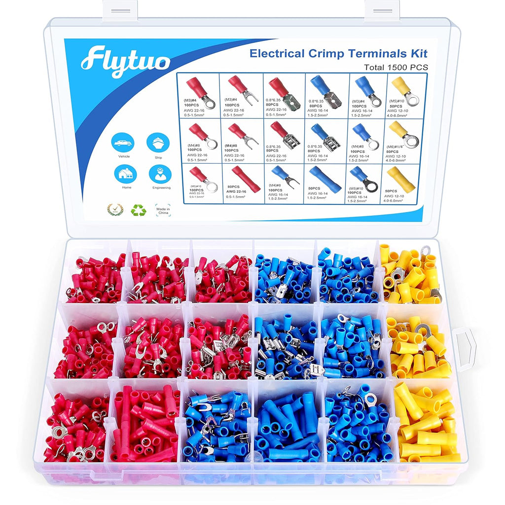 1280PCS Insulated Crimp Terminals Connector Set B959