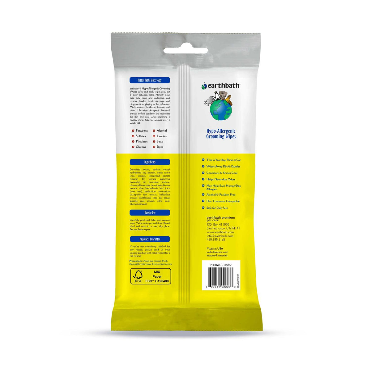 Hypo Allergenic Grooming Wipes D734088