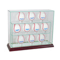 10 Baseball Upright Display Case B8965