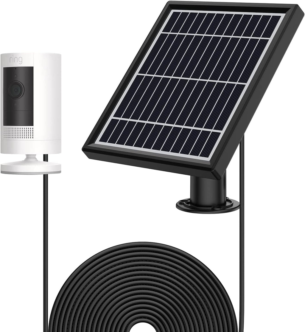 White Solar Panel with Wall Mount and Power Cable R3832