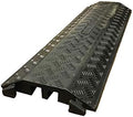 Black 2 Channel Rubber Cable Protector P50673
