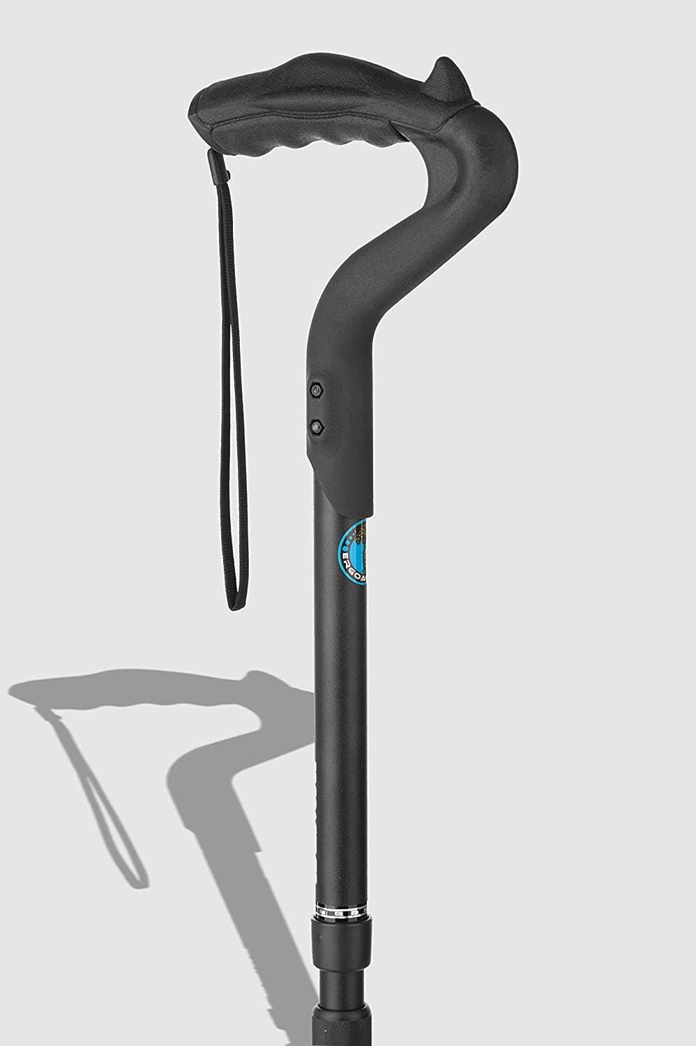 Fully-Adjustable Ergonomic Canes Brown Wood Finish W6438