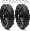 2-Pack 13'' Solid Polyurethane Flat-Free Tire and Wheel Assemblies I578749