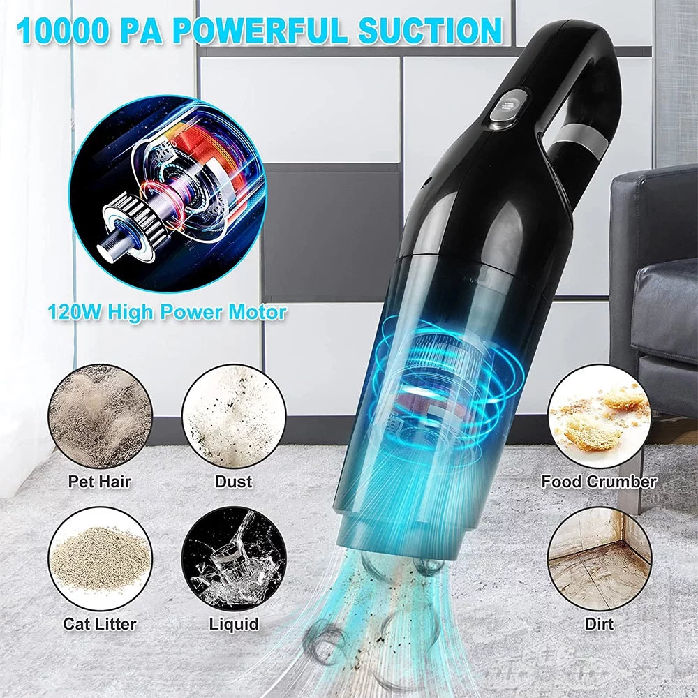 120W Cordless Handheld Car Vacuum Cleaner W99362