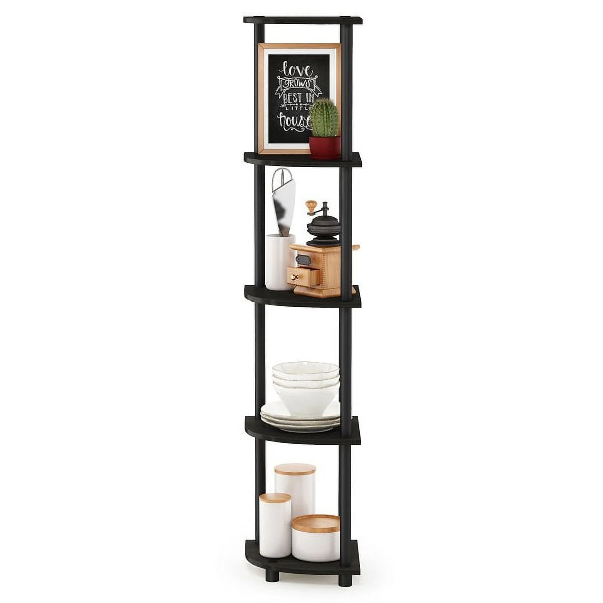5 Tier Corner Display Rack Shelving Unit O432421