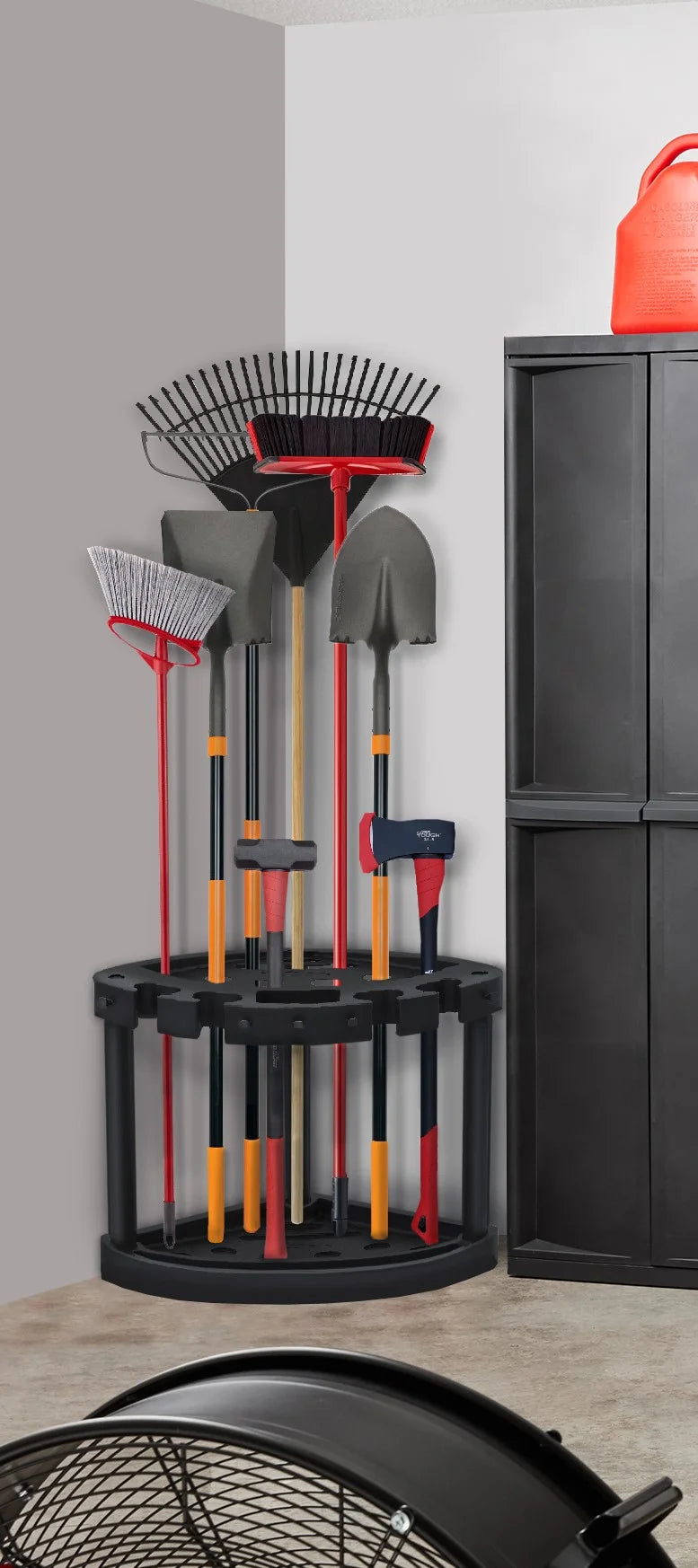 Plastic 21 Slots Black Tool Rack T344751