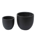 Round Black Planter U443