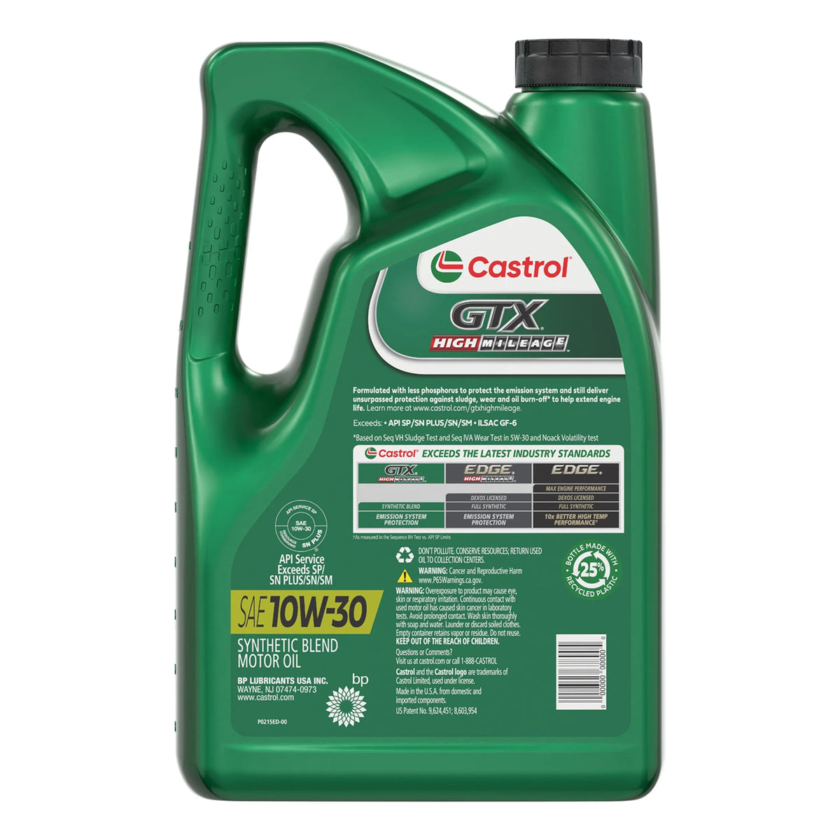 10W-30 Synthetic Blend Motor Oil, 5 Quarts L339
