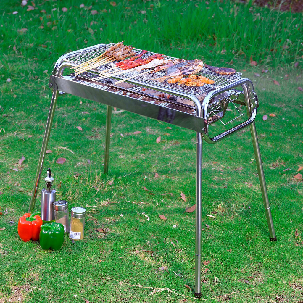 Foldable Stainless Steel Charcoal Grill P202060