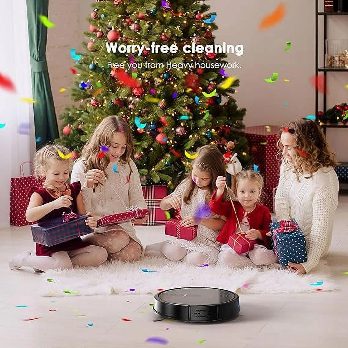Black Robot Vacuum Cleaner 2700Pa Q53234