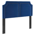 Navy Velvet Twin Headboard K537539