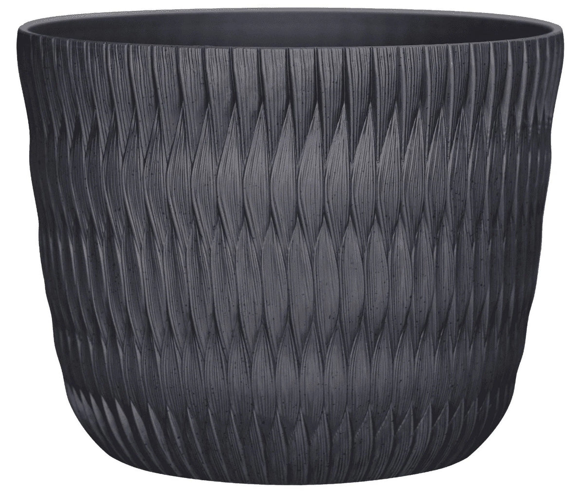 Black Resin Planter D693