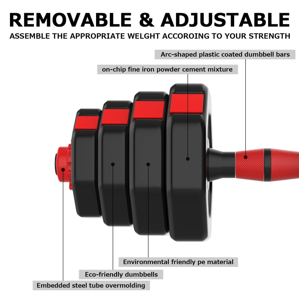 66LB Adjustable Dumbbells Set D8680