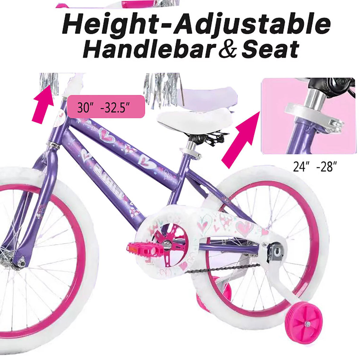 18 in. Kids Bike with Training Wheels Q153