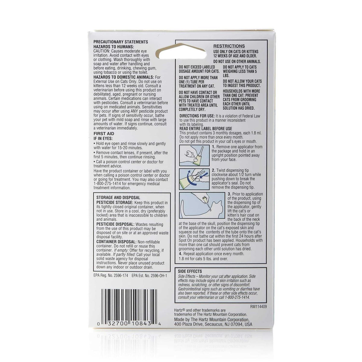 Flea & Tick Prevention For Cats M20464