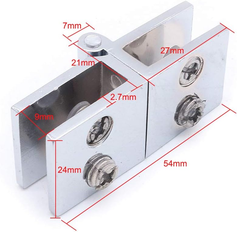 Set of 8 Adjustable Glass Door Hinges H73736