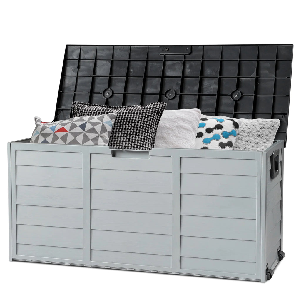 Black 75gal Outdoor Plastic Storage Deck Box T239