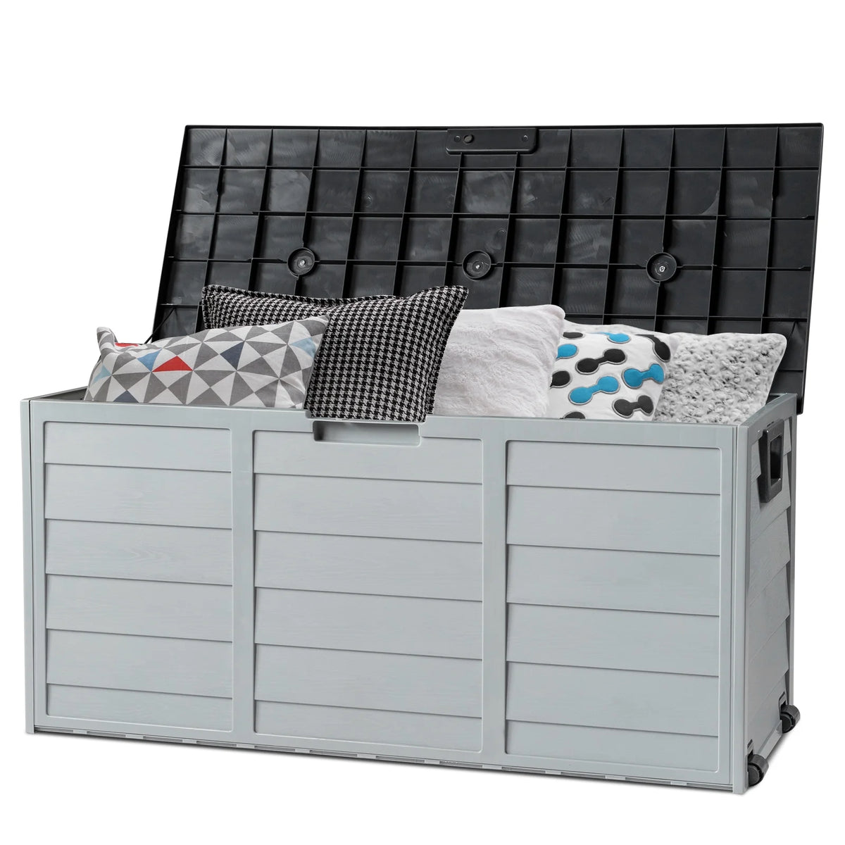 Black 75gal Outdoor Plastic Storage Deck Box T239