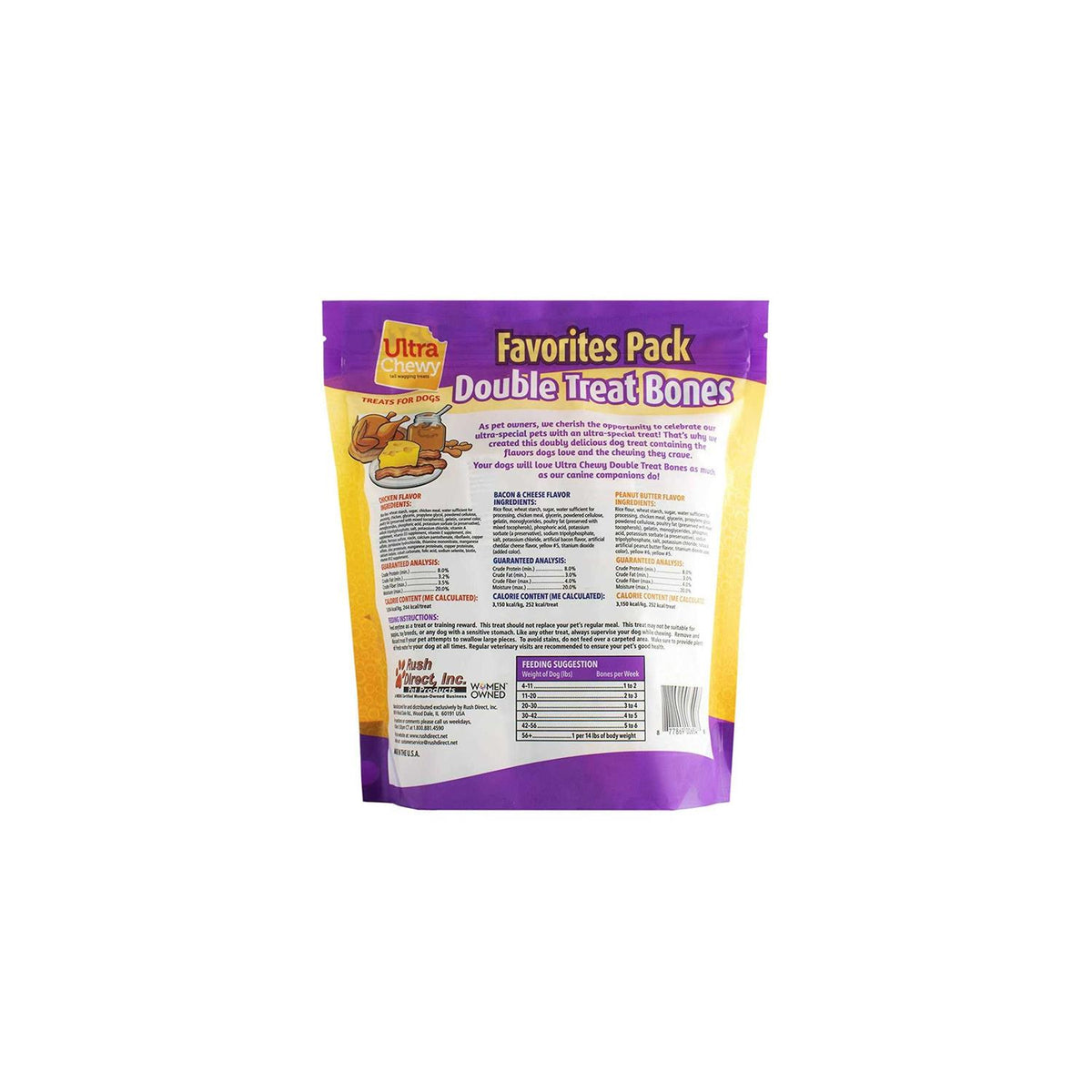 Double Treat Bones Dog Treats I600