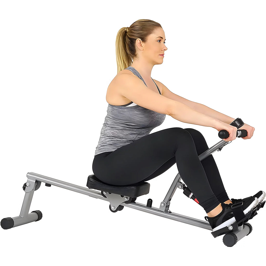 Rowing Machine with Adjustable Resistance and Digital Monitor H52584