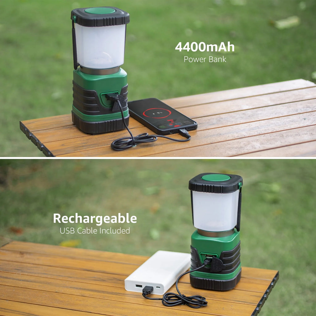 LED Camping Lantern Rechargeable 1000LM 4400mAh B852