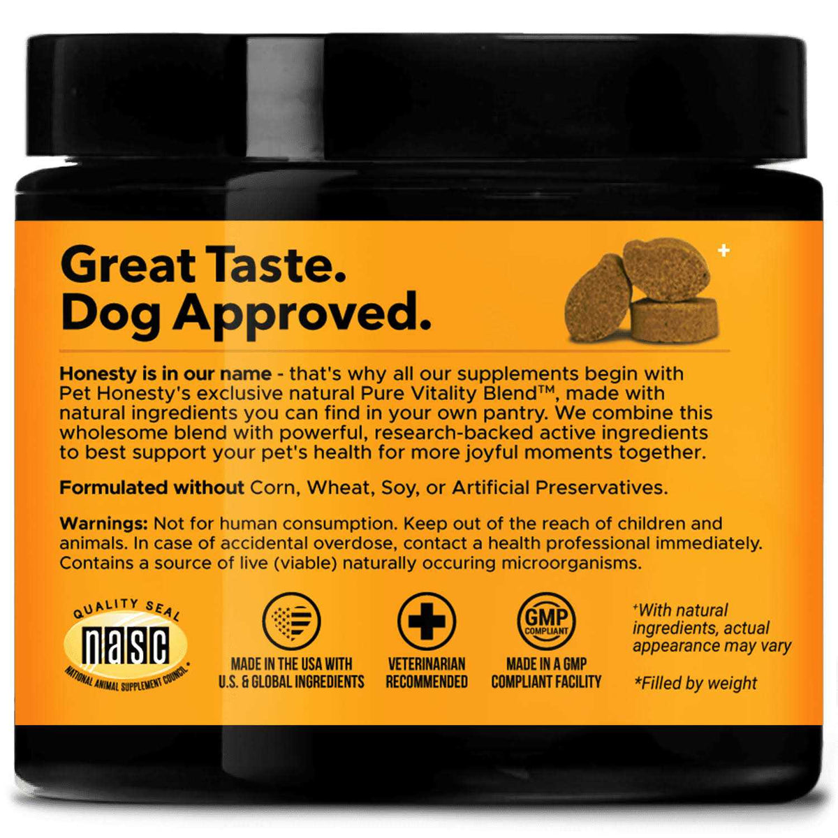 Dog Allergy Support Supplement with Probiotics Omegas and Zinc P636657