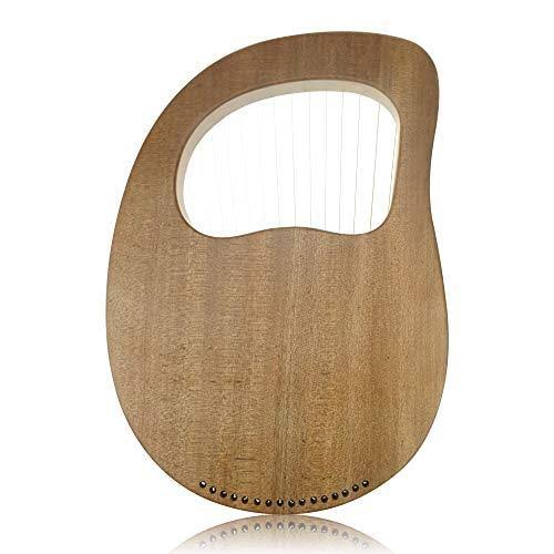 16-String Mahogany Wood Lyre Harp with Carry Bag H54264